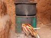 One of our cook stoves in use 